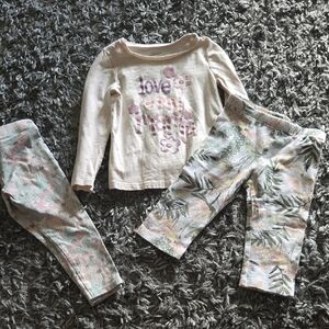 Floral Long Sleeve Shirt and Pants Set